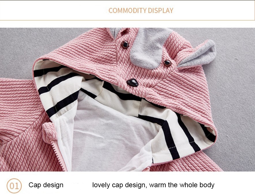 Funky Cute Newborn Baby Clothes Animals Pattern Winter Rompers For Baby Girl