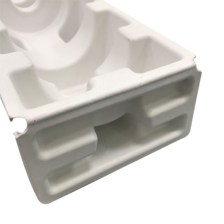 Molded Recycled Paper Tray Oilproof Biodegradable Cardboard Packaging