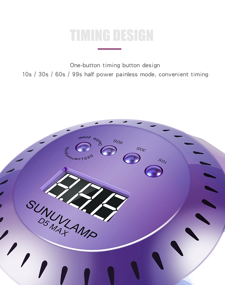Diamond Shape Dual Light Source 120W Nail Gel Polish Dryer For Manicure