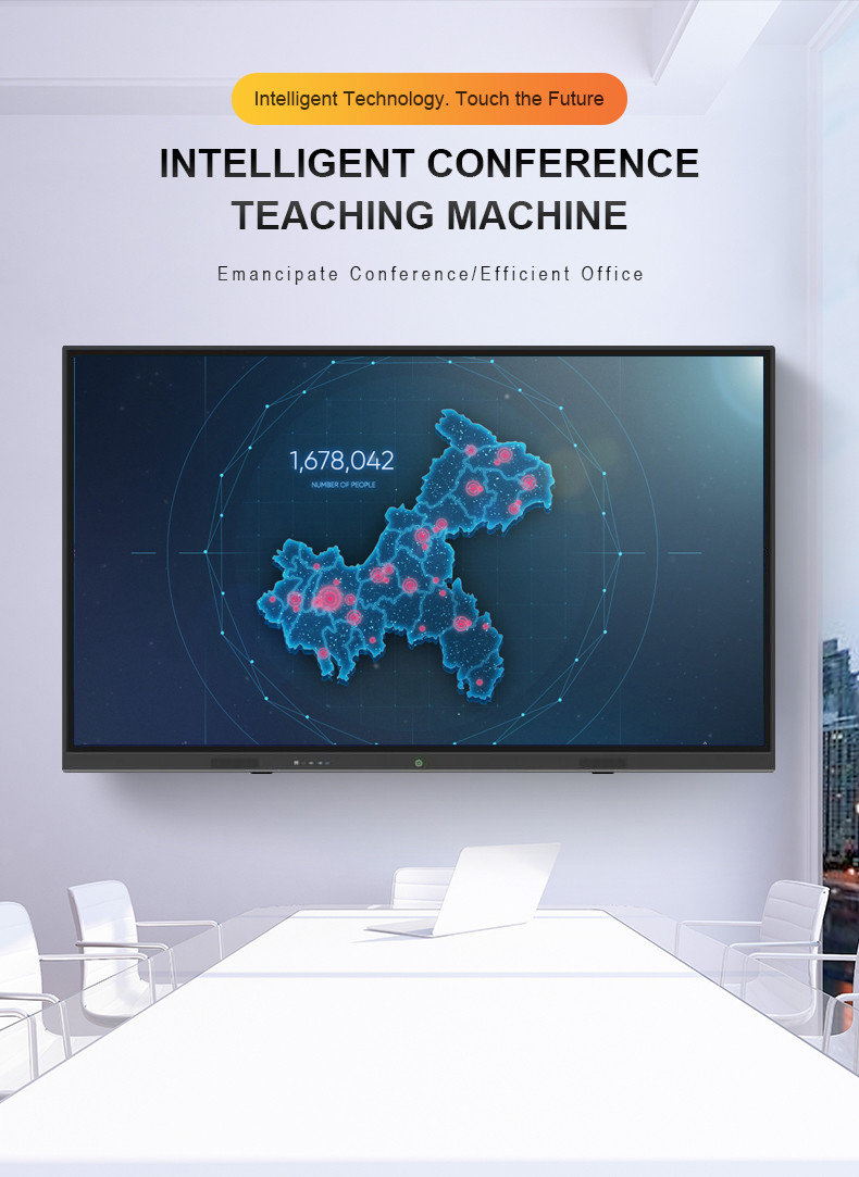 Teaching 55 Inch 1271*724 Interactive LED Touch Screen