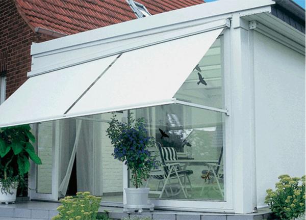Aluminum Retractable Window Awnings Drop Arm Canopy