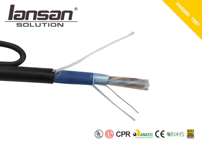 BC Outdoor UTP Cat5e Cable FTP 24AWG PVC PE With Messenger Jelly