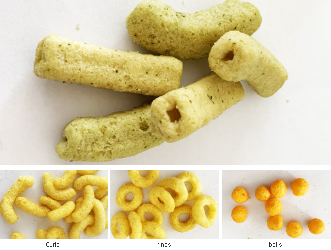 Double Screw Corn Puff Snack Food Extruder Machine Stainless Steel 2