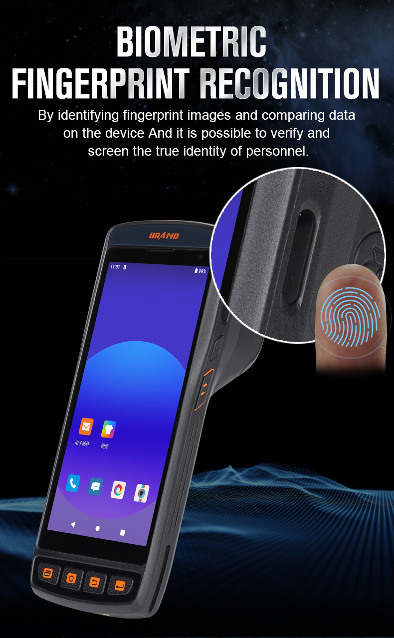 JZIOT SDK Equipped Wireless Portable Laser 1D 2D Handheld Android NFC Barcode PDA Scanner With Printer