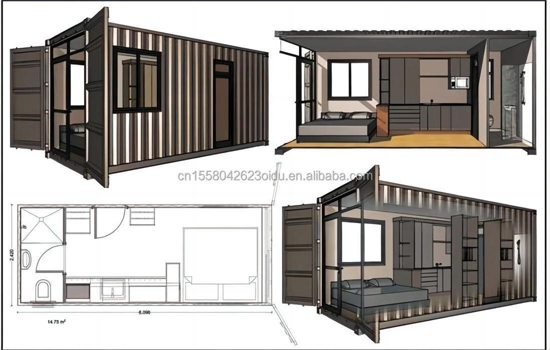 Customized Color 20FT or 40FT Luxury Shipping Container Bar Prefabricated Foldable Cafe Container Coffee Shop