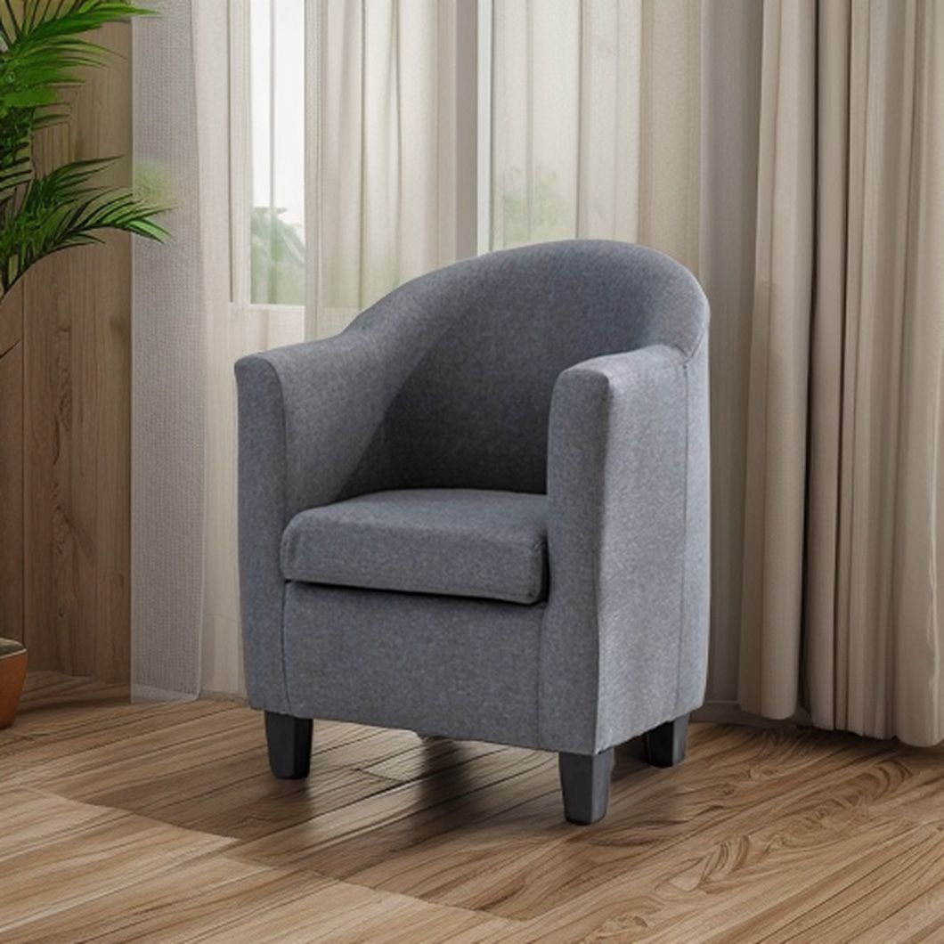 Wooden Frame Decoration Upholstered Sofa Chair for Coffee Shop and Hotel and Bedroom