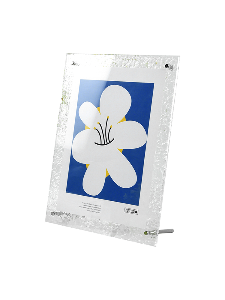 OEM Transparent Small Picture Frames Double Sided 30.5x30.5cm Plastic Photo Frame