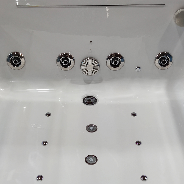 1800 X 1200 Hydro SPA Massage Bathtub Hydromassage Jacuzzi Tub Double Glass