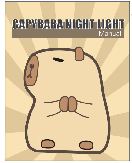 Cute Silicone Capybara Night Light Children's Nightlight Gift Usb Rechargeable Animal Silicone Night Lamp