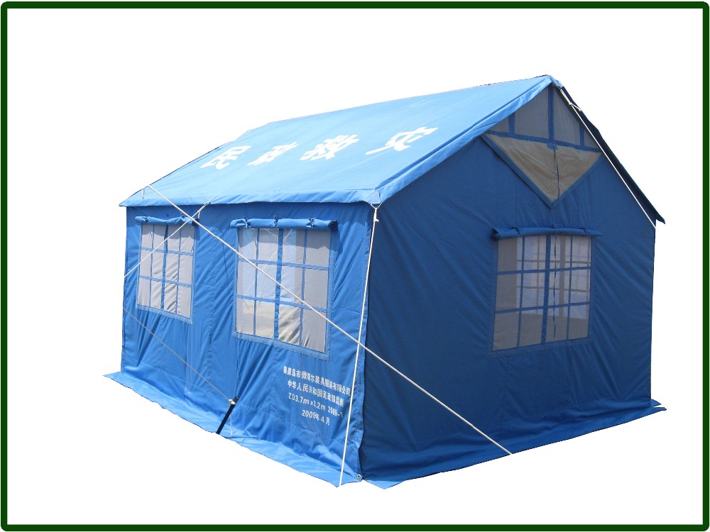 Polyester cotton canvas relief tent refugee tent