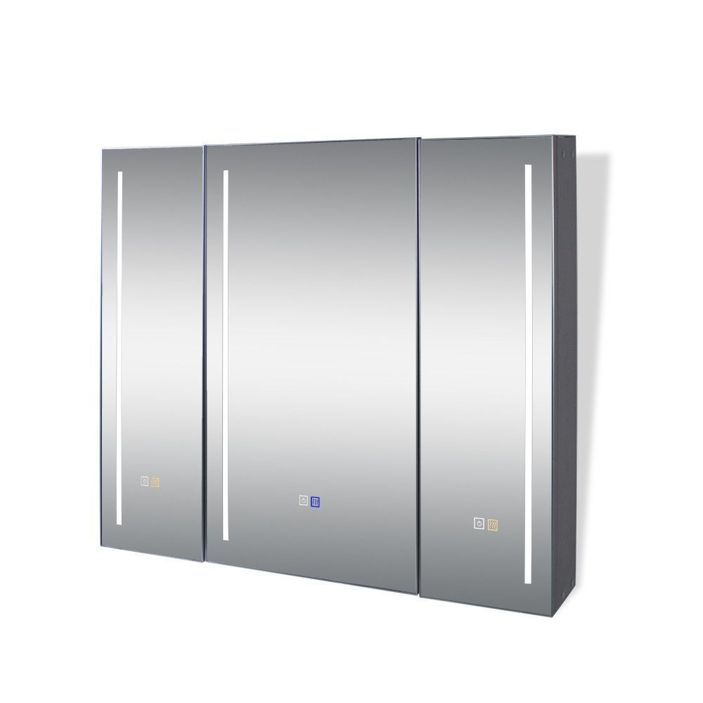 OEM Aluminum Intelligent Defogging Led Mirror Cabinet Mirrors For Bathroom