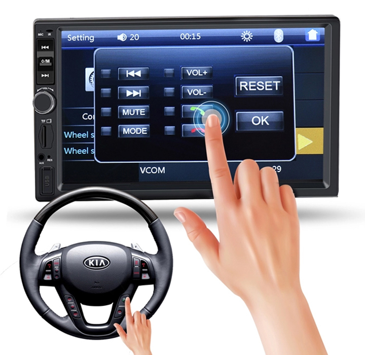 Car MP4 MP5 Players - Wireleses Bluetooth HD 4.1 Inch Screen DVD FM Station Car MP5 Player Stereo Audio Auto Video Remote Control For Rearview Camera