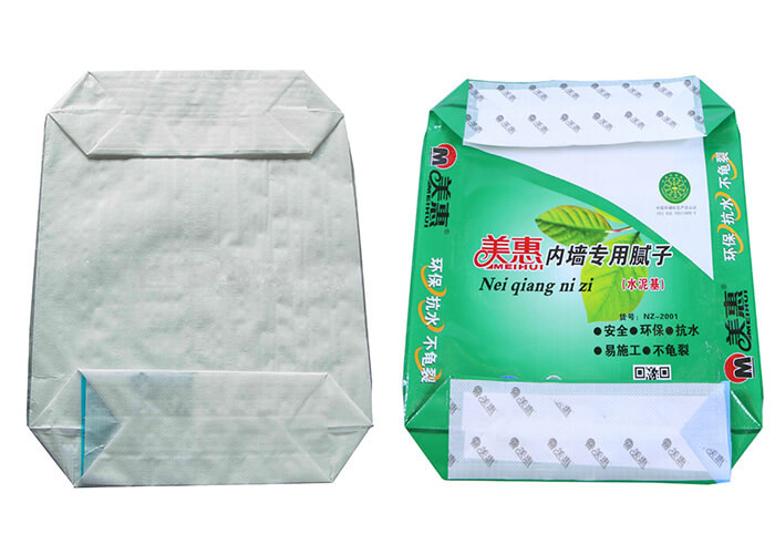25 Kg PP Block Bottom Valve Bag , Laminated Polypropylene Cement Bags