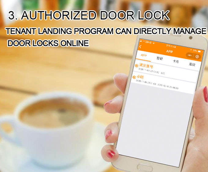 Intelligent Wireless Remote Door Lock APP Remote Control Anti Cat Eye Functions