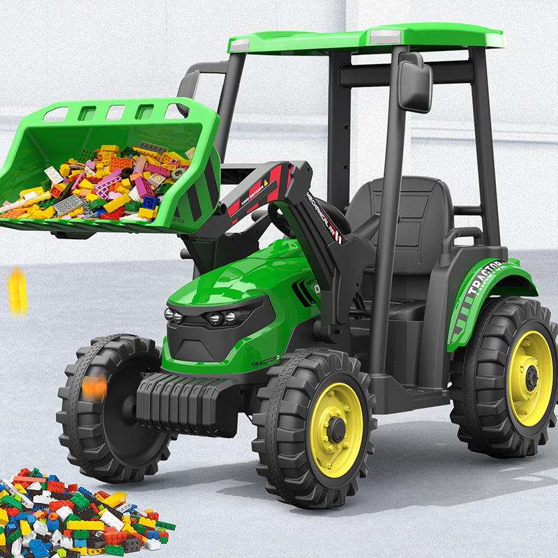 12V 24V Ride On Tractor Kids Big Toys Car with Power Indicator Function Motor 555 *2