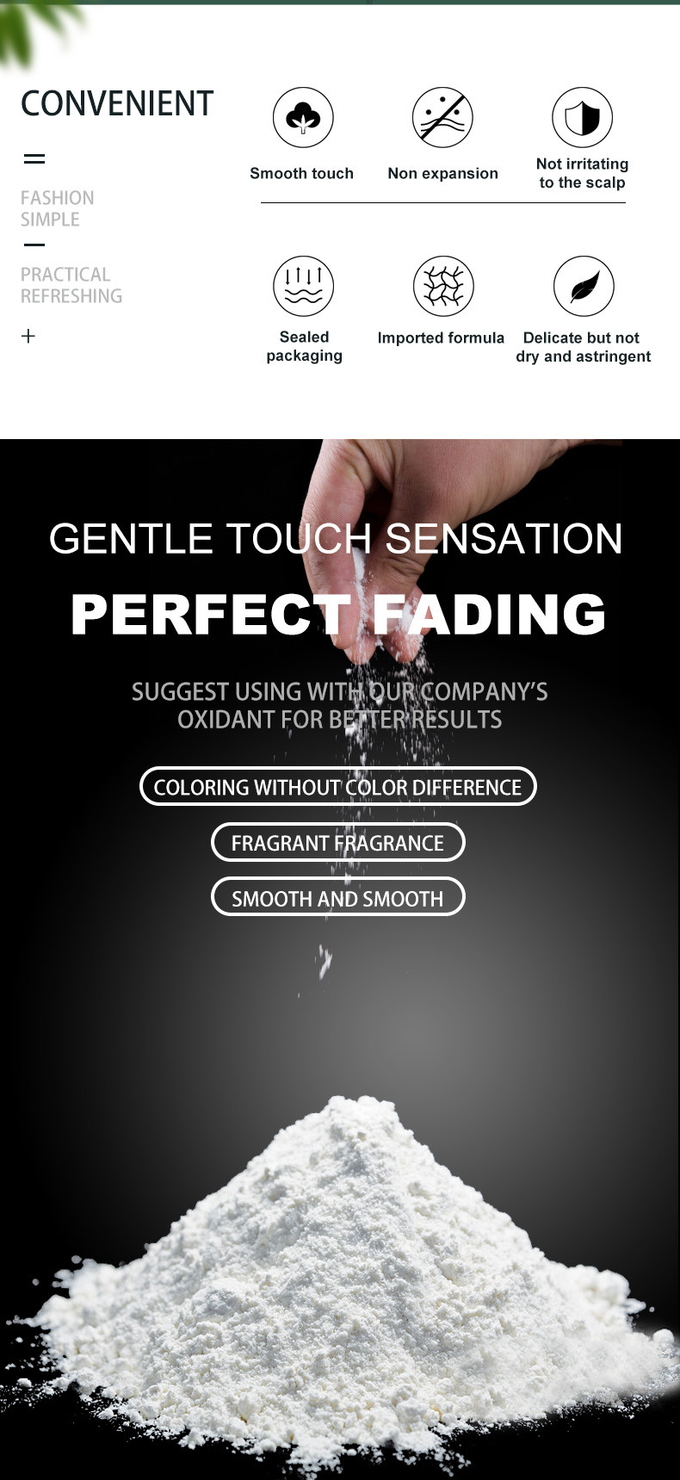 9 Levels Hair Bleaching Powder For Professional Hair Dye No Harmful To Hair
