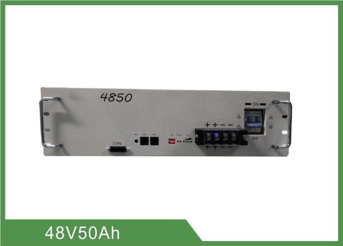 3U Rack Telecom Battery 48V 50Ah LiFePO4 Battery High Safety For Base Station