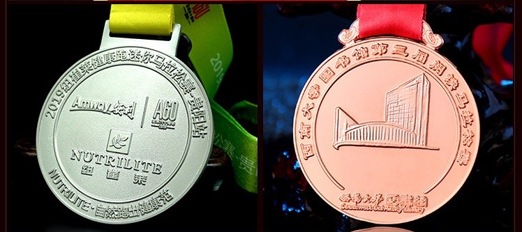 Wholesale OEM Factory Custom Medallion Sport Medal Enamel Marathon Medals Gold Award