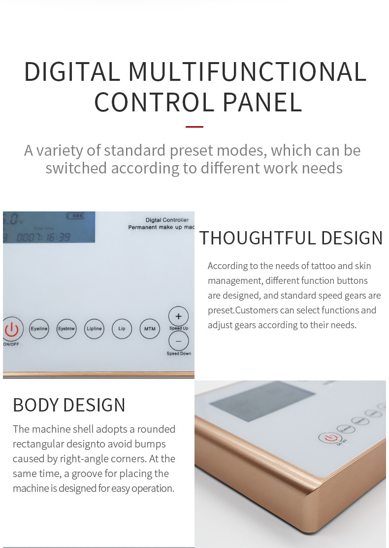 Rechargeable Digital Control Permanent Make Up Machine Kit With Touch Screen