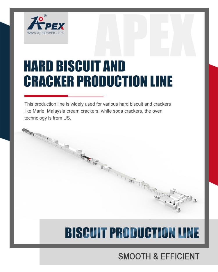 Industrial Complete Cookies / Hard Biscuit Production Line Automatic