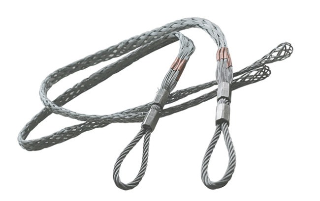 Safe Transmission Line Stringing Tools Temporary Mesh Sock Joints Pulling Grips