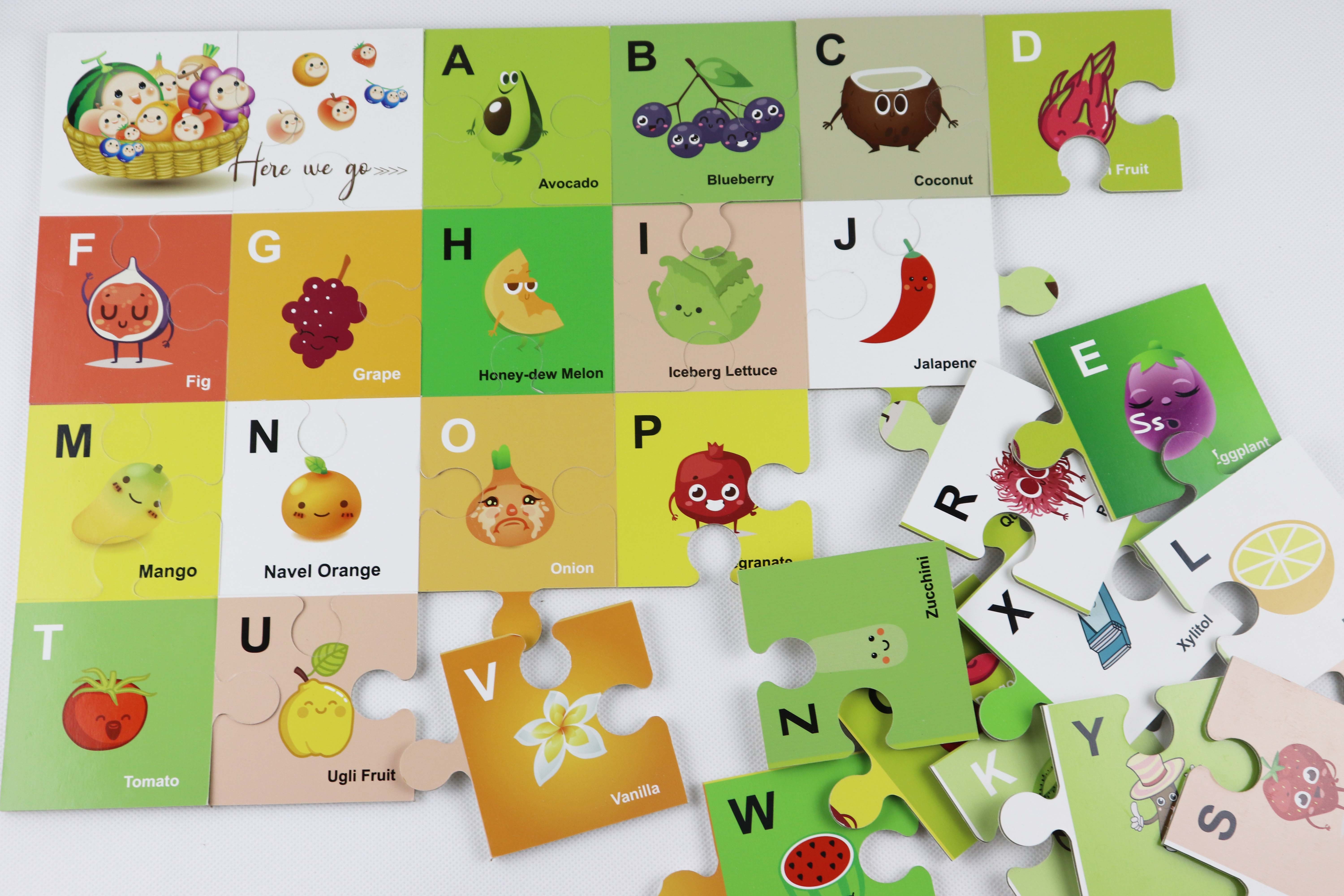 CMYK Print Cardboard Paper Jigsaw Puzzle Eviromental Friendly