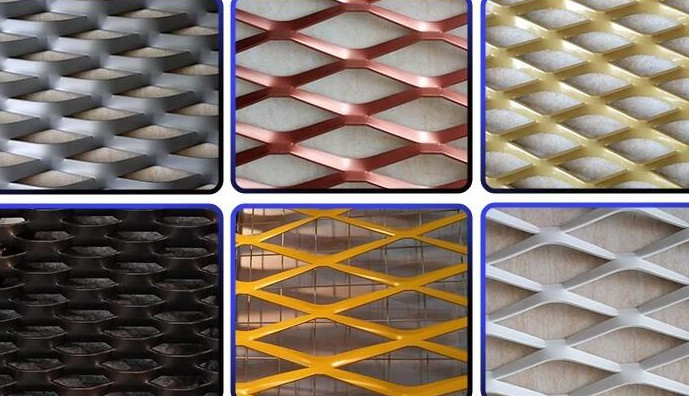 Flattened Aluminum Expanded Metal Wire Mesh For Industry Hexagonal Hole