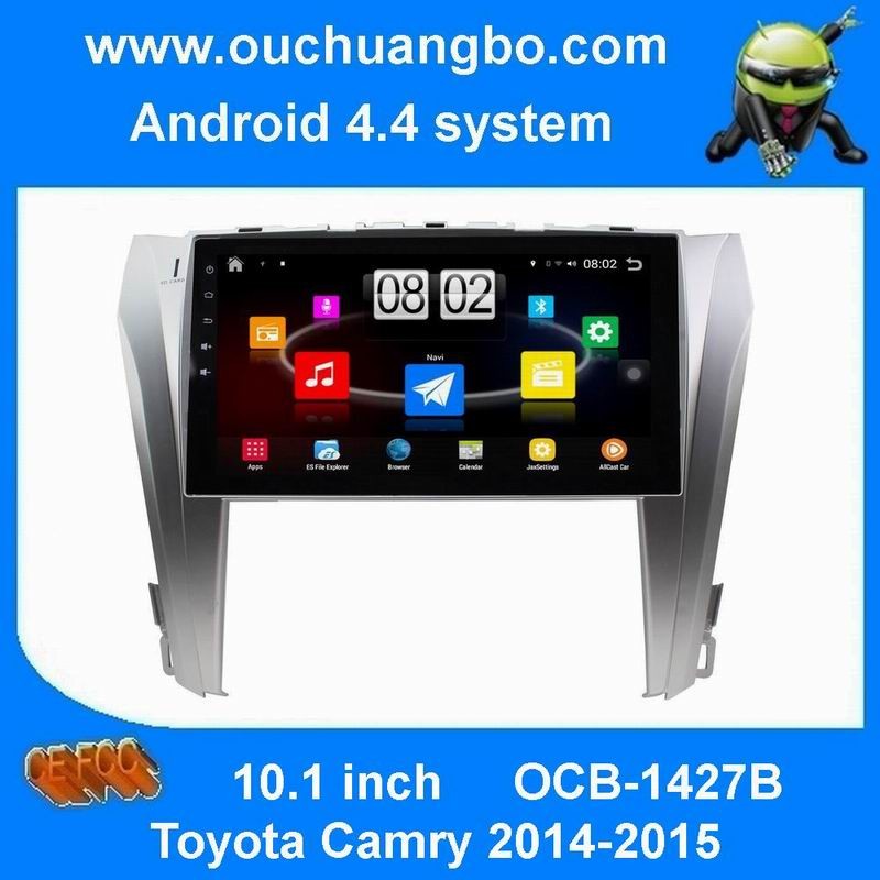 Ouchuangbo car dvd stereo pure android 4.4 for Toyota Camry 2014-2015 with gps navigation big screen AUX SWC