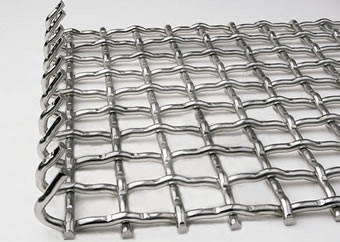 High Manganese 65mn Vibrating Screen Mesh Woven With Clamp Bending