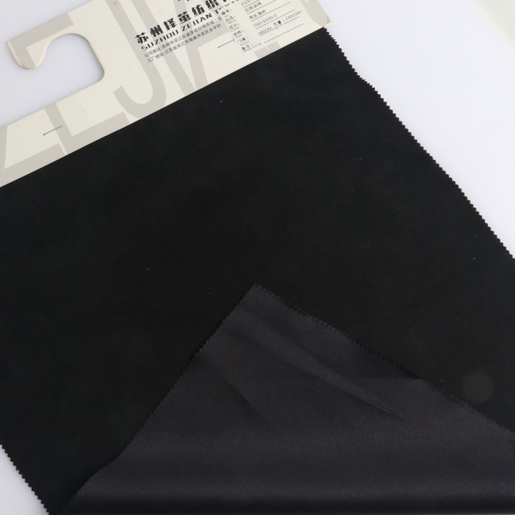 manufacturer China REPREVE RECYCLED SUEDE fabric for packing box and dress