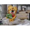 Buy cheap Cartoon Fiberglass Tiger Shopping Center Decorative With Cute Face from wholesalers