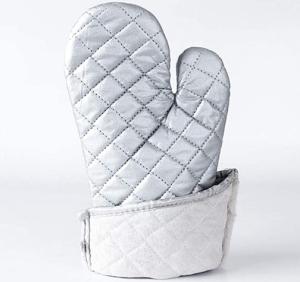 Buy cheap Washable Silver Oven Gloves , Heat Proof Kitchen Gloves Heat Transfer Printing product