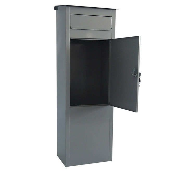 Garden Standing Steel Mailbox Waterproof Residential Post Box Outdoor Parcel Box