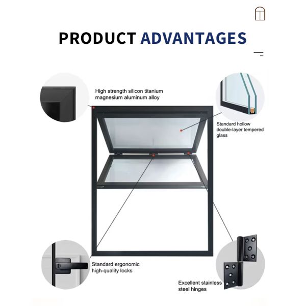 Modern Thermal Break Aluminum Alloy Stainless Steel Folding Window & Door with Soundproof UV Protection Waterproof Kitchen Use