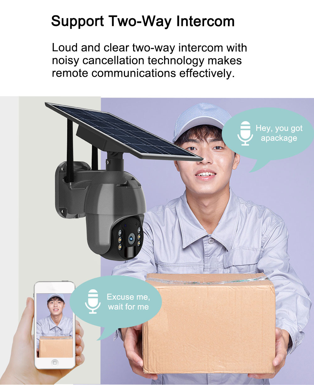 Outdoor 1080P Home Security Camera 2.4Ghz WiFi 5dbi Antenna Cloud SD Storage