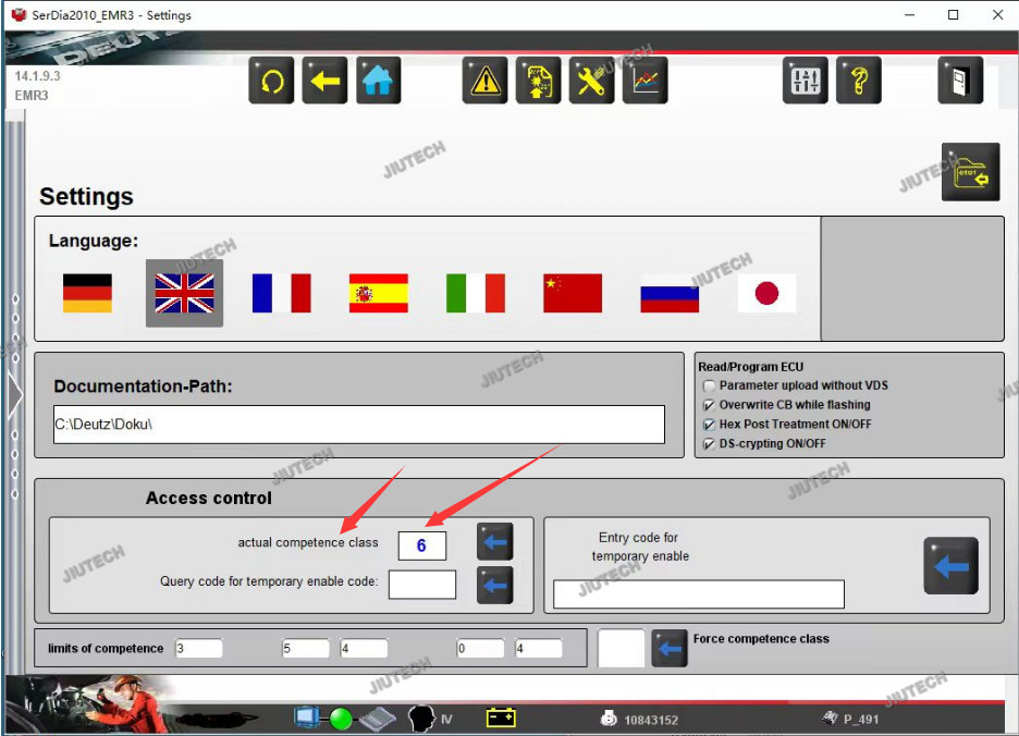 For SerDia 2010 diagnostic and programming tool used For Deutz controllers for Deutz decom diagnostic kit+F110 tablet