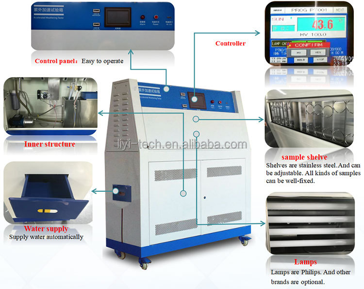 Liyi Rubber Fabric Weathering Accelerated Aging Chamber UV Machine