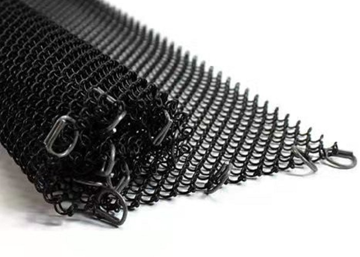 1.5mm Architectural Metal Mesh Acid Resistant Fireplace Mesh Screen Curtain