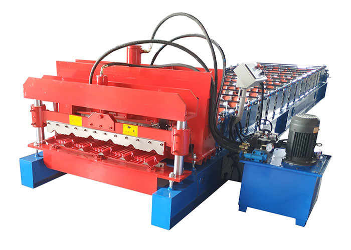 4 Kw Wall Panel Roll Forming Machine 3 Tons Driven By Chains