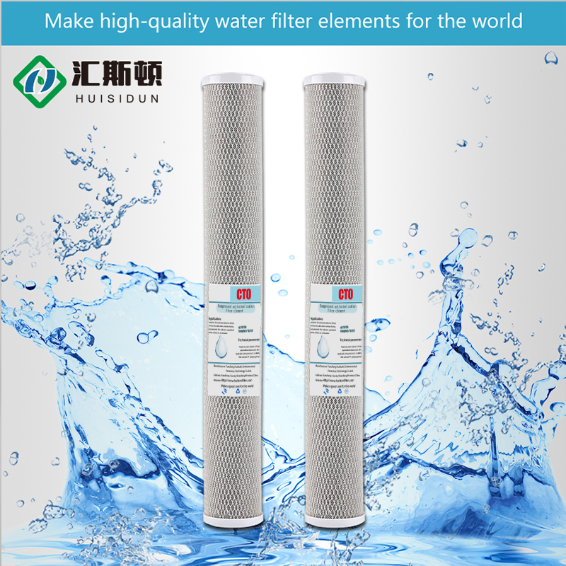 Polyethylene Netting 10/20 Inch Commercial Water Purifier Filter Compressed Activated Carbon Water Filter