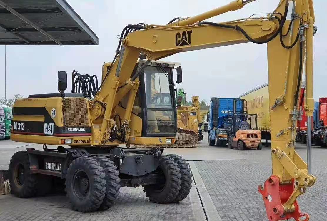 Second Hand 12T M312B Caterpillar Wheeled Excavator