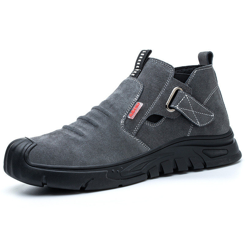 Cowhide Anti Scald Safety Shoes, Steel Toe Wear Resistant Work Shoes