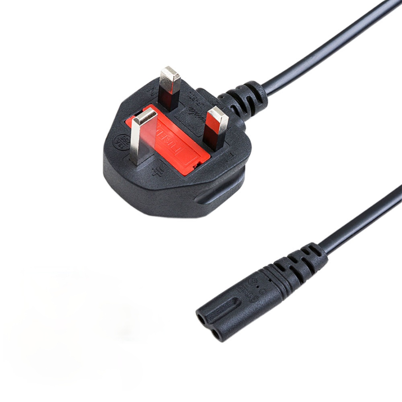 2Pin EU Power Cable 250V 2.5A DC Plug Power Cord IEC Female End