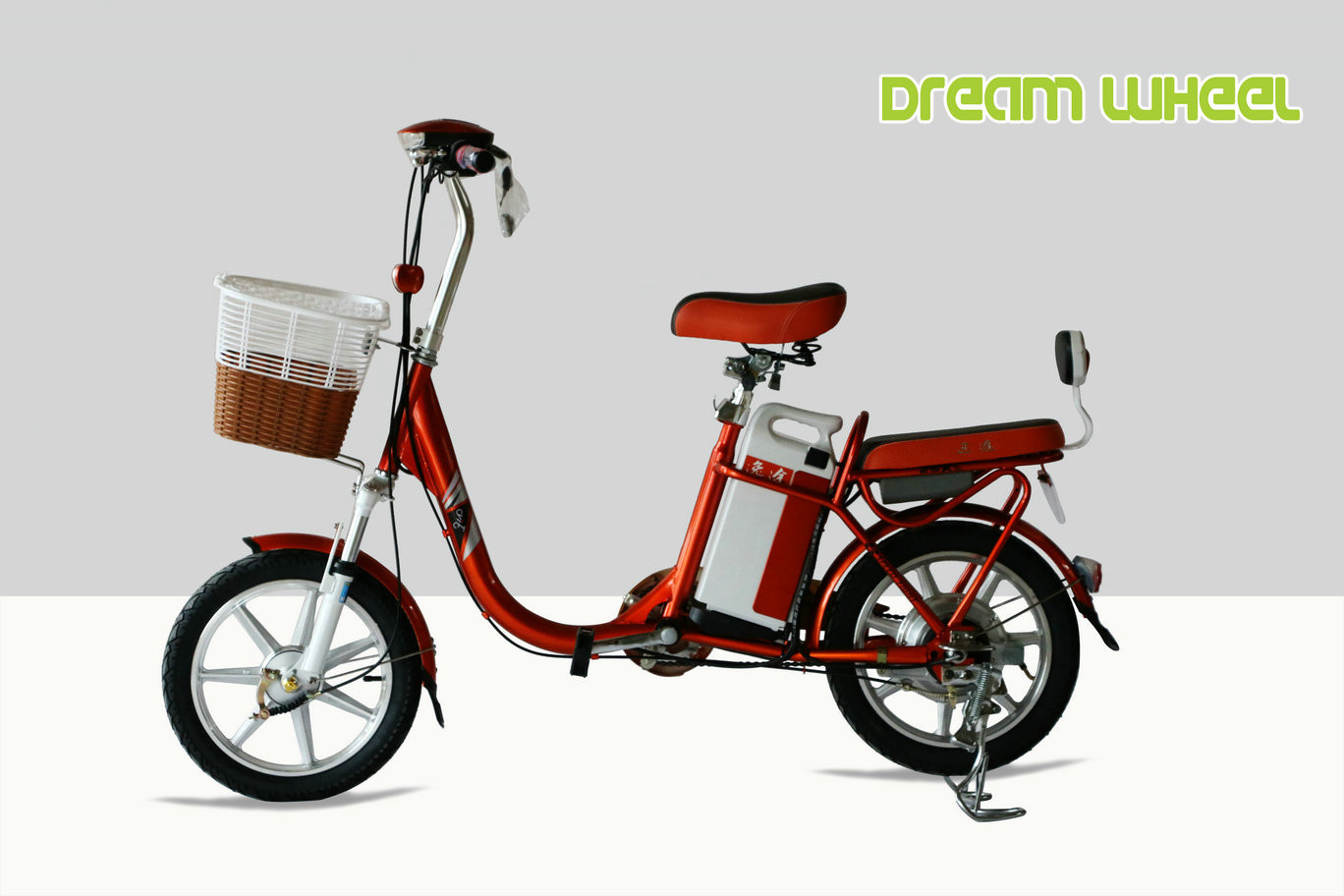 25km/H Two Wheel Drive Electric Bike Scooter 48V 12Ah Drum Brake With Lock