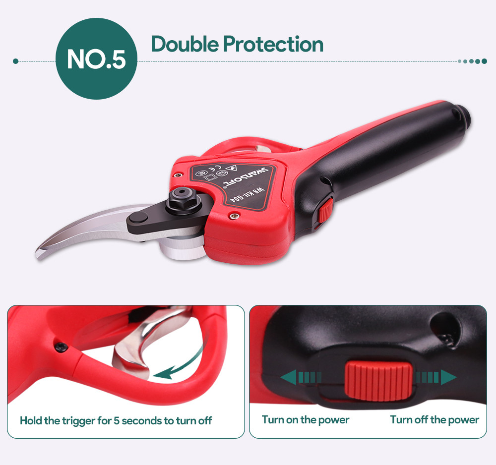 Cordless Garden Cutting Tools Tree Pruners with LED Display and Progressive function For Vineyard And Orchard