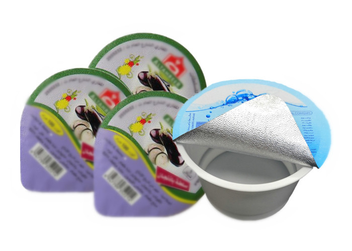 printed heat seal laminated aluminum foil food labeling stickers
