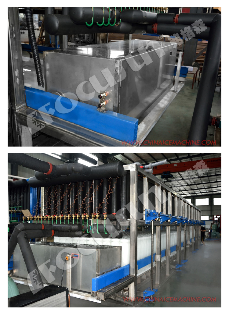 ICE BLOCK 20 tons per day Industrial Direct Cooling system Block Ice Making Machines
