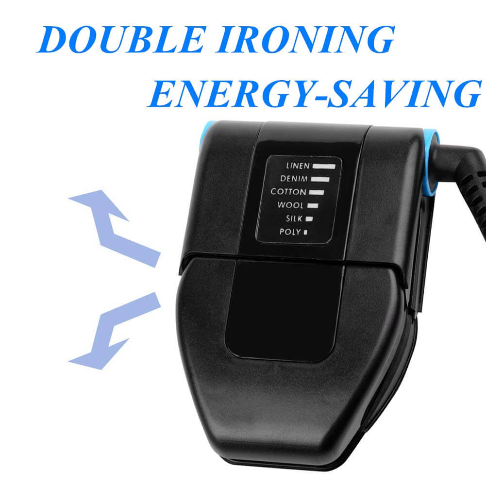 Collar Perfect Mini Iron Compact Touchup Garment Steamer for On-the-Go Wrinkle Removal