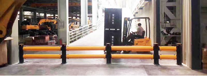 Flexible Pedestrian Barrier  Anti-Collision Guardrails Warehouse Safety Barrier Traffic Guardrails