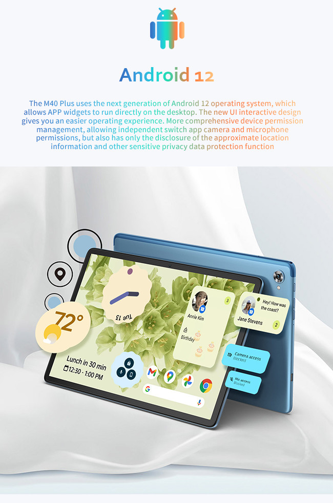 7000mAh 3C Electronics Battery Tablet Computer 10.1 Inch 4 Speaker Sound System